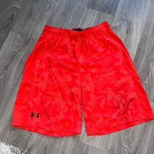 Under Armour Men's Vibrant Red Athletic Shorts